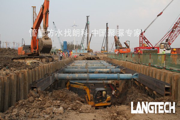 管廊防水,地下综合管廊,聚脲喷涂,江苏朗科